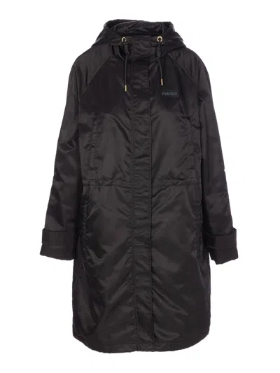 Pinko Black Delma Parka In Black