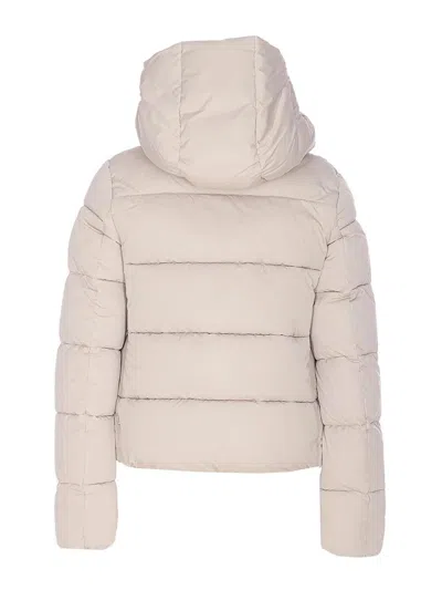 Save The Duck Removable-hood Padded Jacket In Multi