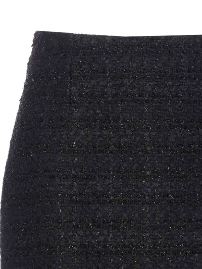 Tagliatore Black Boucle Skirt In Black