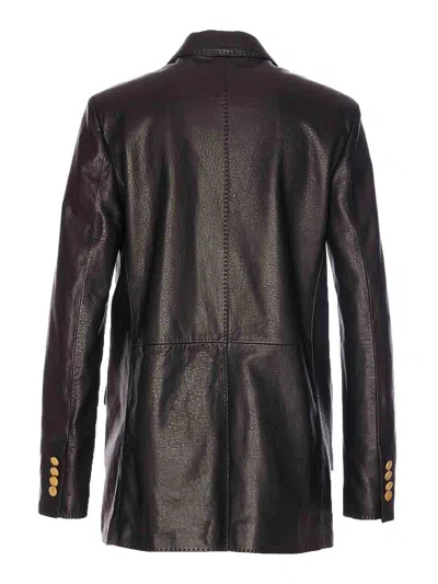 Tagliatore Double-breasted V-neck Long Sleeve Jacket In Black