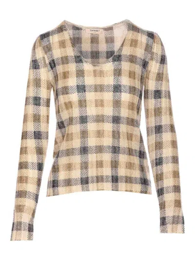 Twinset Sweaters Brown In Brown