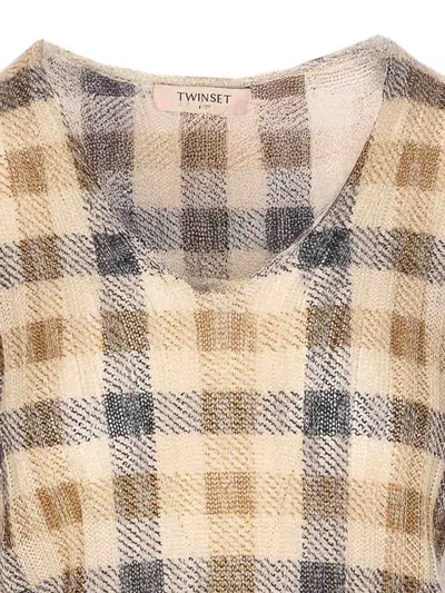 Twinset Sweaters Brown In Brown