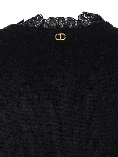 Twinset Sweaters In Black