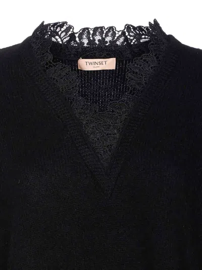 Twinset Sweaters In Black