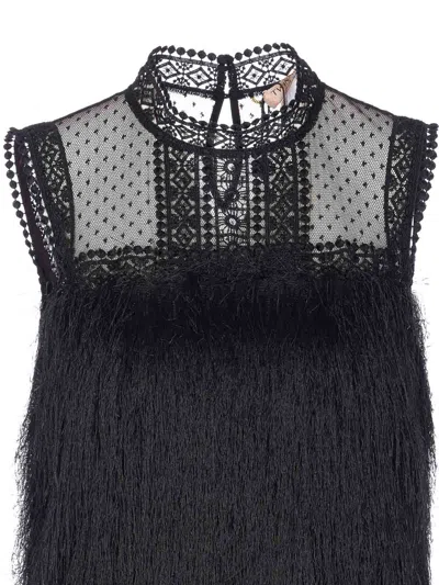 Twinset Vestido De Cóctel - Negro In Black