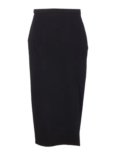 Valentino Midi Skirt In Black