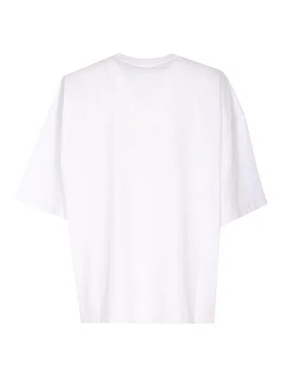 Alexander Wang Crystal Hotfix Star Jersey T-shirt In White