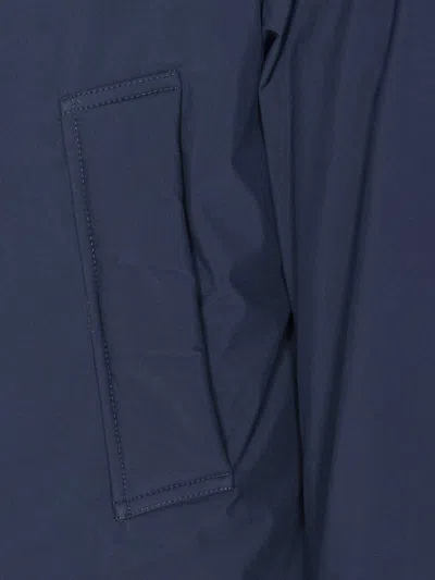 Woolrich Waterproof Nylon Parka With Duck Down Padding In Blue