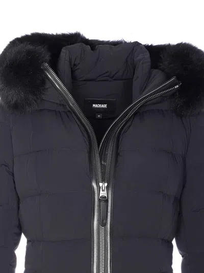 Mackage Black Calla Down Jacket In Multi