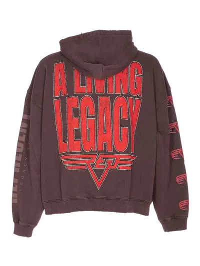 Represent Reversible Living Legacy Tour Sweatshirt In Black In Brown