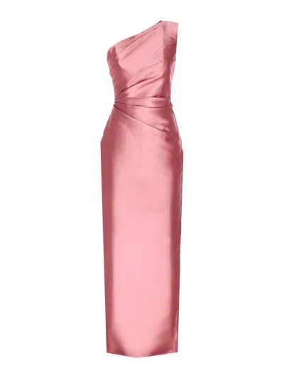 Solace London Kira Maxi Dress In Pink