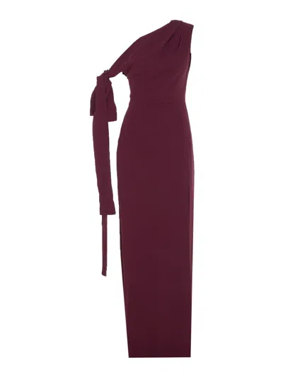 Solace London Irina Maxi Dress In Red