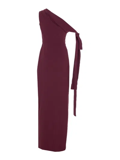 Solace London Irina Maxi Dress In Red