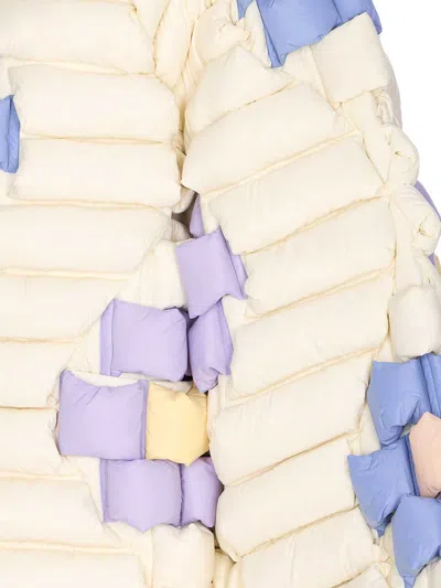 Raxxy White Down Jacket In Neutral