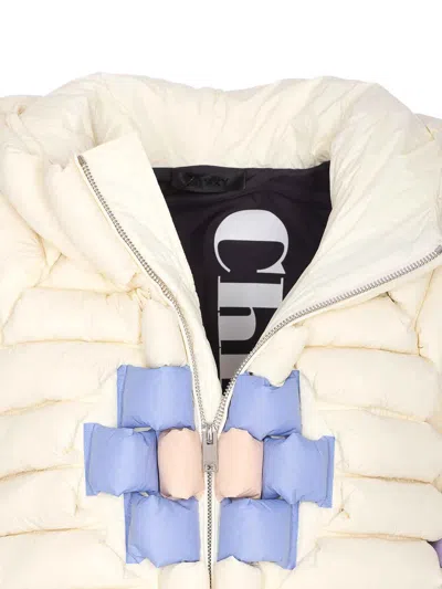 Raxxy White Down Jacket In Neutral
