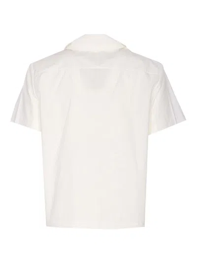 Shushu-tong Double Layered Collar Shirt In White
