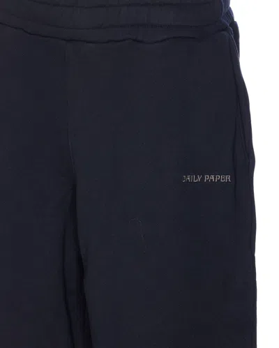 Daily Paper Logo Wide Leg Pants In Black