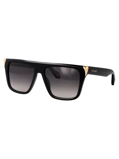 Roberto Cavalli Src094m Sunglasses In Black