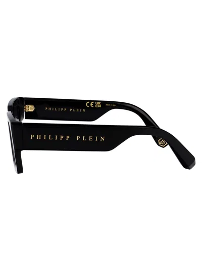 Philipp Plein Square Sunglasses Spp183 M 0700 In Black