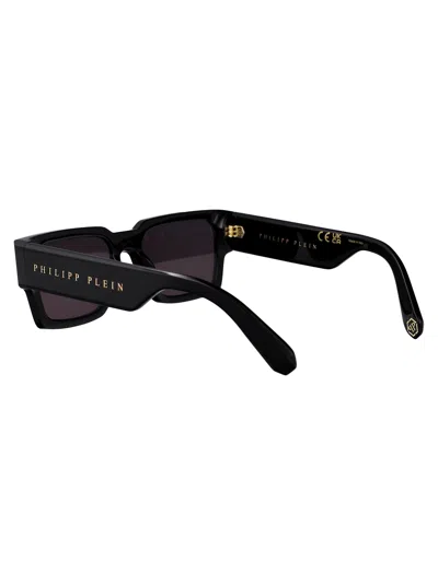 Philipp Plein Square Sunglasses Spp183 M 0700 In Black