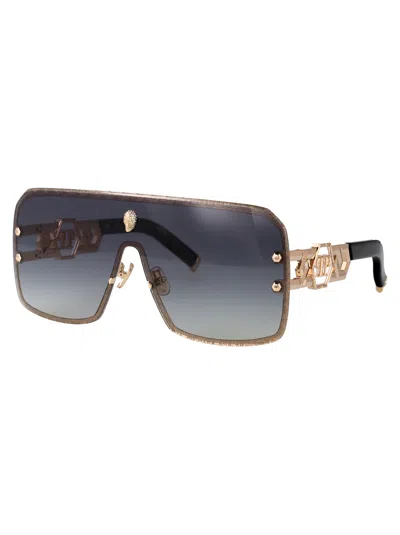 Philipp Plein Iconedge Sunglasses In Gold