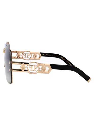 Philipp Plein Iconedge Sunglasses In Gold