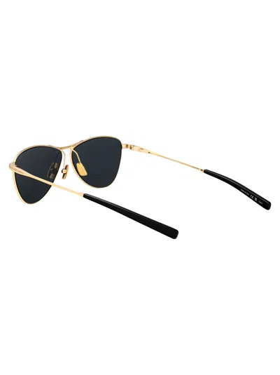 Saint Laurent Vesper Aviator-frame Sunglasses In Gold