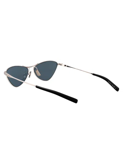 Saint Laurent Sl 830 Linea Sl Logo 003 Silver Blue Sunglasses In Multi