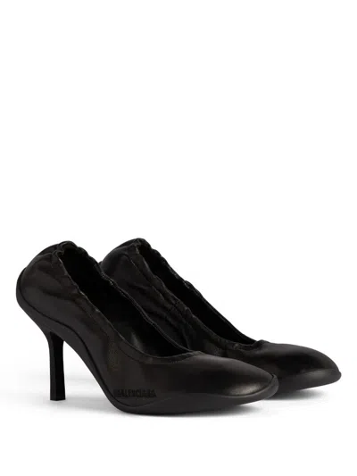 Balenciaga Shibuya 80 Pumps In Shiny Soft Leather Shoes In Black