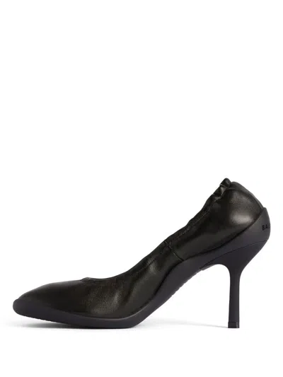 Balenciaga Shibuya 80 Pumps In Shiny Soft Leather Shoes In Black