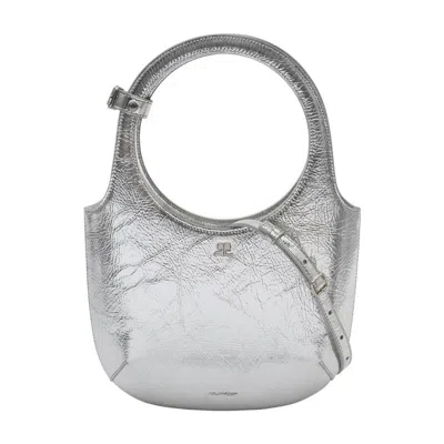 Courrèges Holy Tote Bag In Silver