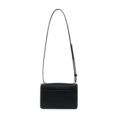 Tory Burch T-monogram Pebble Shoulder Bag In Black