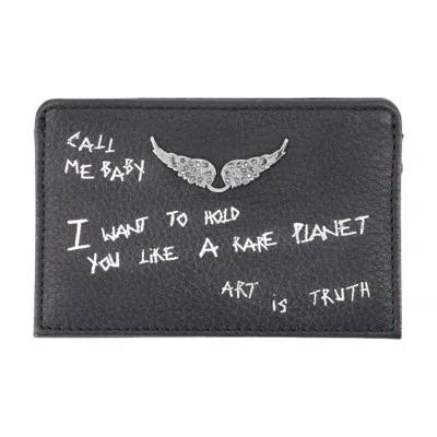 Zadig & Voltaire Zadig&voltaire Zv Pass Wallet In Black