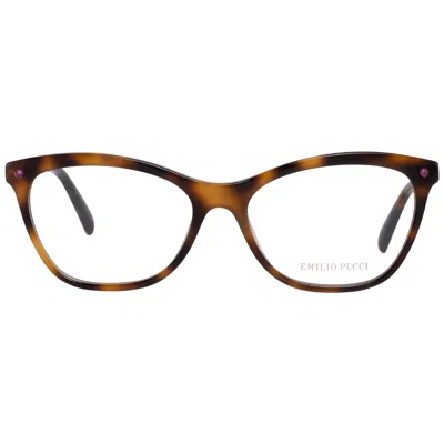 Pucci Emilio  Brown Plastic Glasses Women's (frames) In Brown