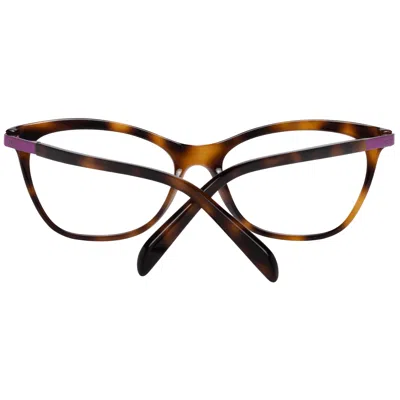 Pucci Emilio  Brown Plastic Glasses Women's (frames) In Brown
