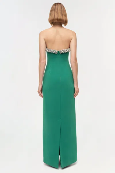 Simkhai Riona Bustier Gown In Green
