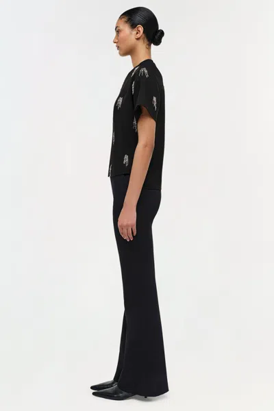 Simkhai Women's Abelia Embellished Top In Black In Black