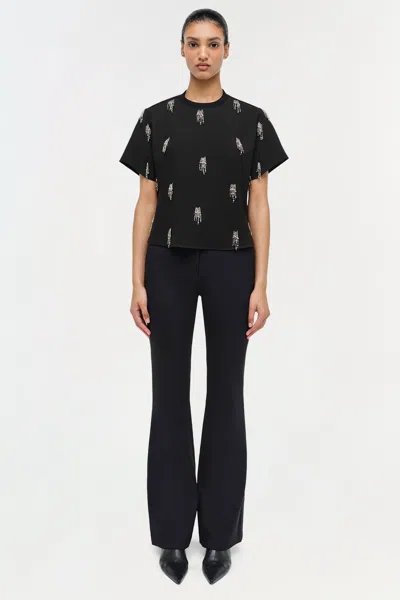 Simkhai Women's Abelia Embellished Top In Black In Black