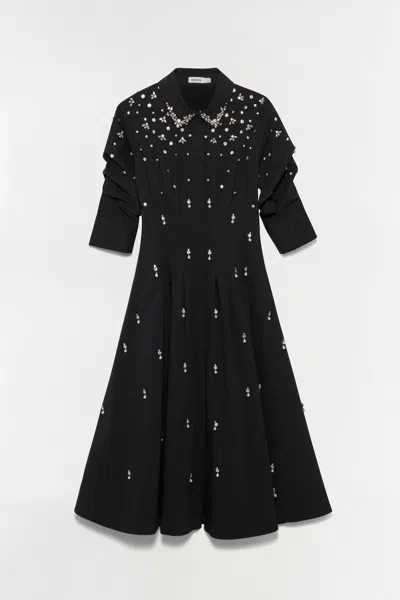 Simkhai Jazz Embellished Midi Dress In Black