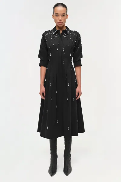 Simkhai Jazz Embellished Midi Dress In Black