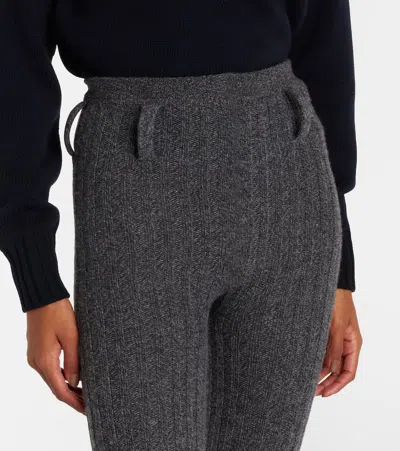 Prada Knitted Wool And Cashmere Shorts In Black