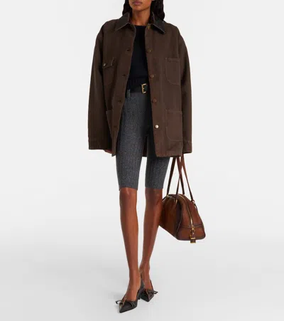 Prada Knitted Wool And Cashmere Shorts In Black