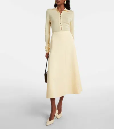 Jacquemus Merino Wool Polo Sweater Merino ml In Black