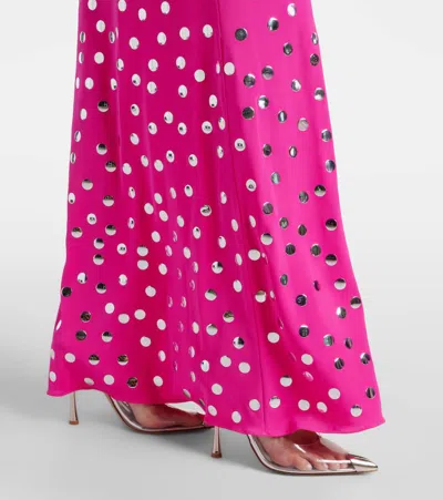 David Koma Polka-dot Gown In Pink