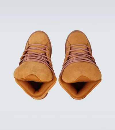 Erl Lace-up High-top Sneakers In Brown
