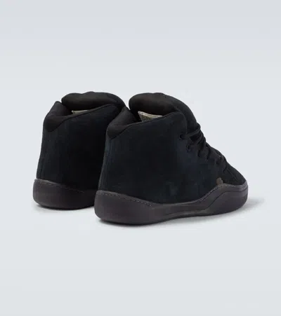 Erl Vamp Lace-up Sneakers In Black