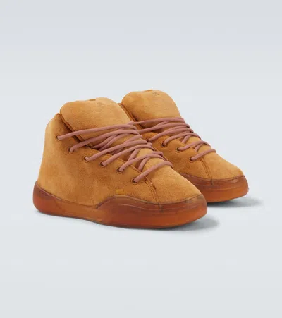 Erl Lace-up High-top Sneakers In Brown