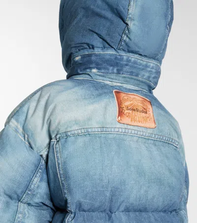 Acne Studios Trompe-l'oeil Down Jacket In Blue