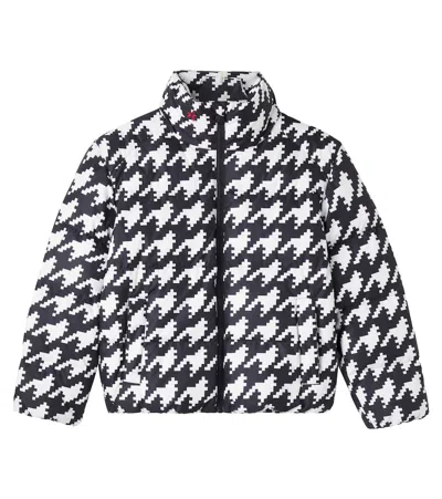 Perfect Moment Nuuk Houndstooth Down Jacket In Multi