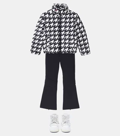 Perfect Moment Nuuk Houndstooth Down Jacket In Multi